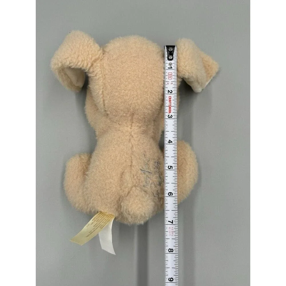 MTY International My 1st Easter Bunny Rabbit Rattle Soft Plush Toy Brown Tan 7